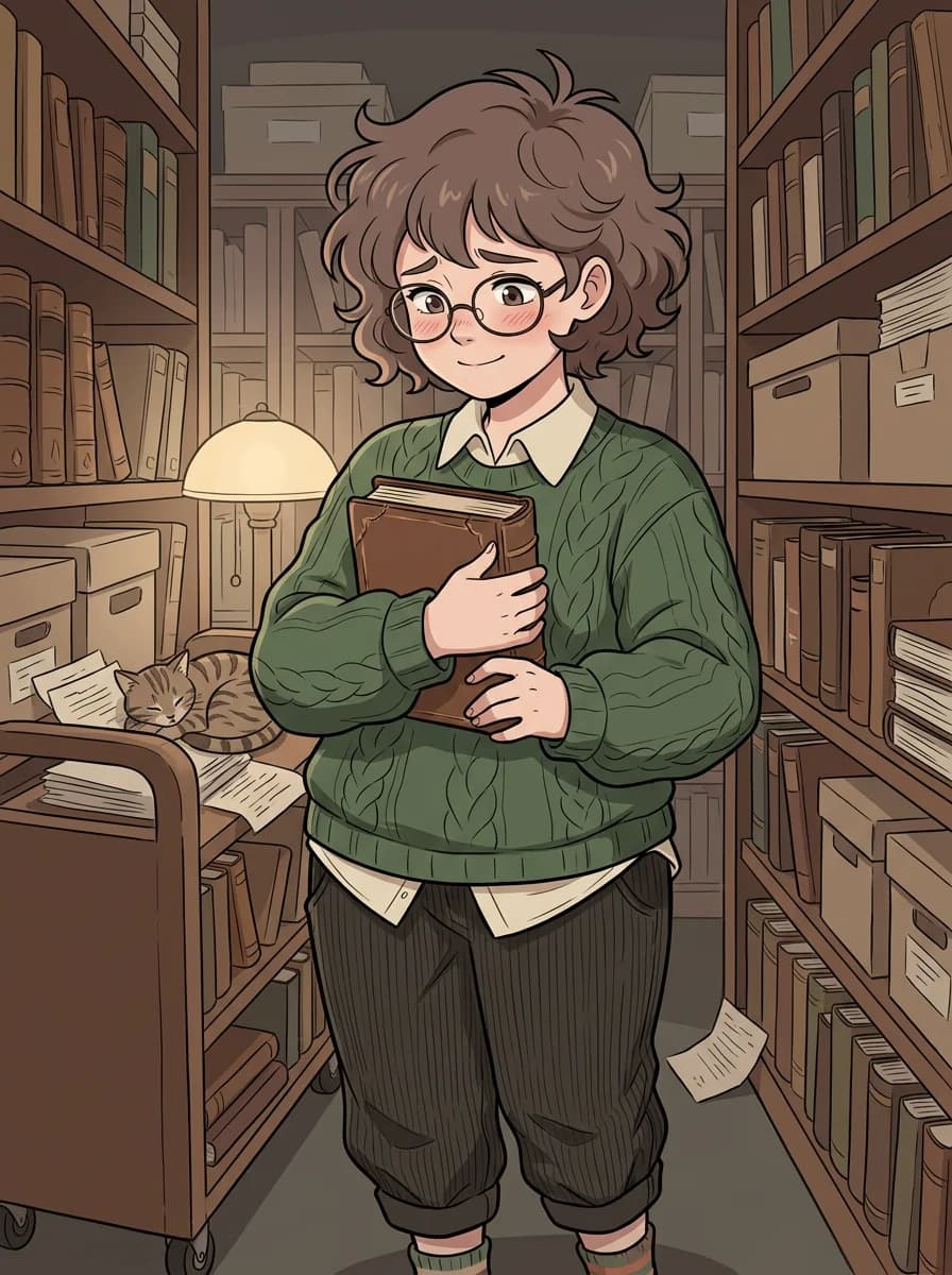 Beatriz, Shy Archivist & Secret Dark Romance Reader